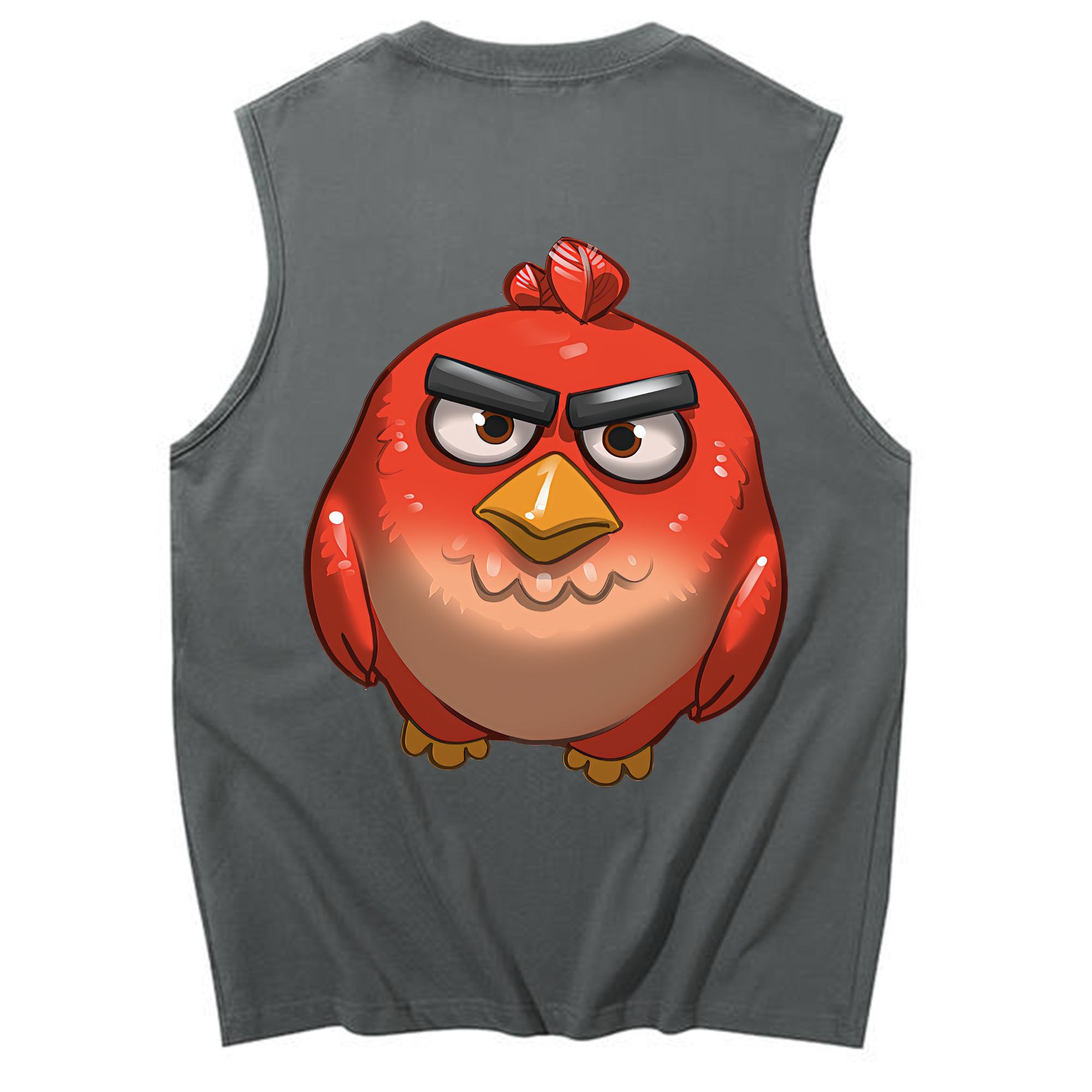 （画像用） Angry Birds アングリーバード コットン100％タンクトップ（背面プリント）